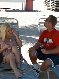 Blonde milf with huge rack gets introduced to the hunter by cock insertion