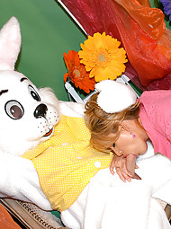 Kelly meets the Easter bunny and gets fucked like a rabbit.