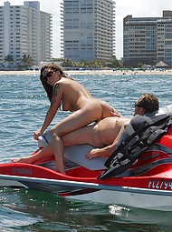 Super hot milf gets rammed up her box while riding a jet ski chk out these hot pics