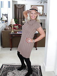 Naughty American housewife playing with herself