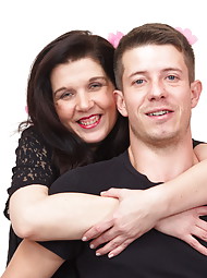 Horny housewife playing with her younger lover